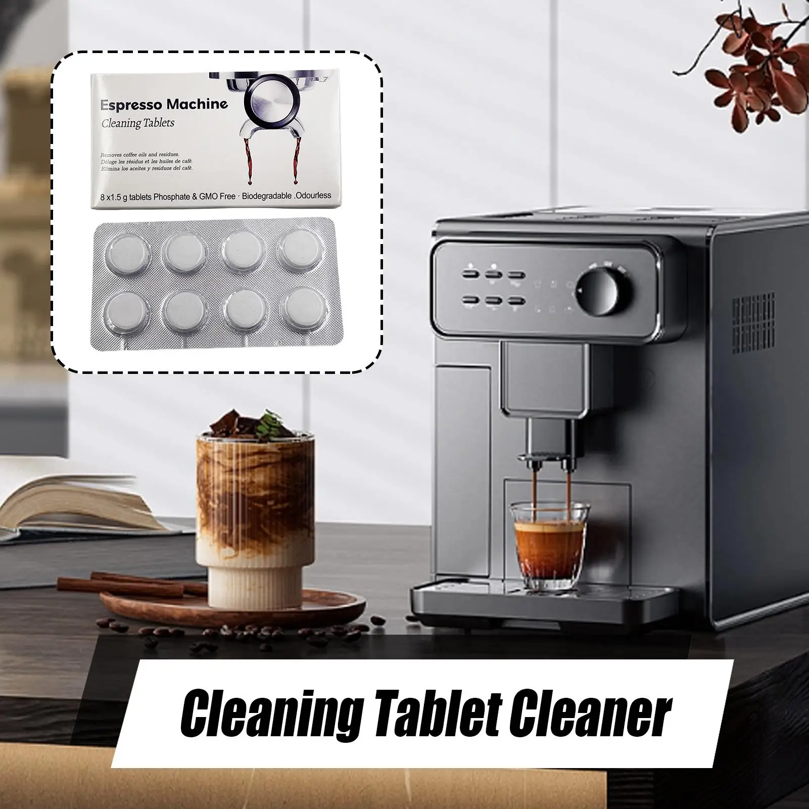 Backflush Tablet Cleaner - Espresso Makinesi Temizleme Tabletleri Kireç Çözücü-Ters