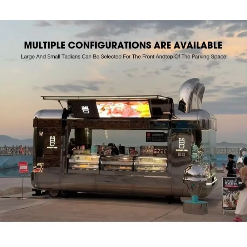 Outdoor Coffee Equipment - Yiyecek Kiosku Tam Donanımlı Yeni Mobil