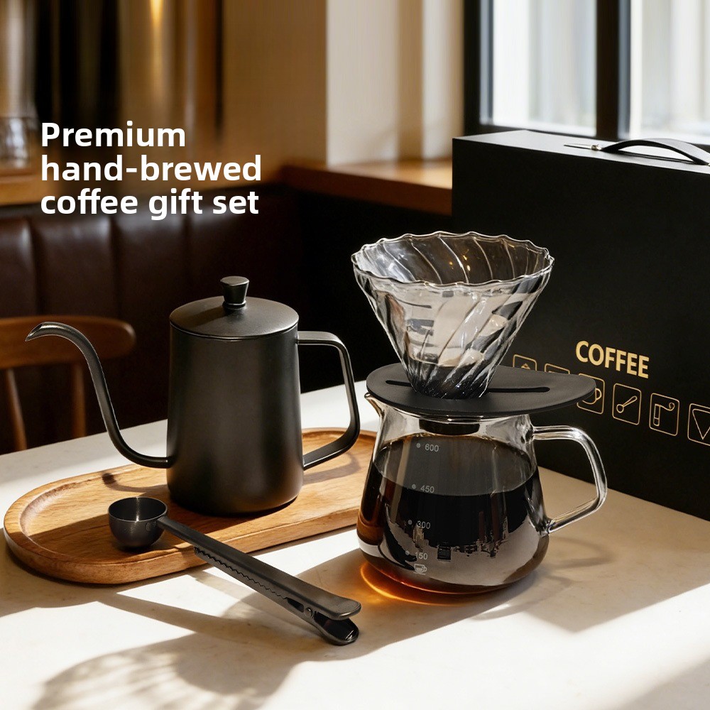 Outdoor Coffee Equipment - Taşınabilir El Yapımı Kahve Seti Açık