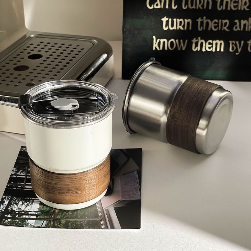 Coffee Equipment Camping - Paslanmaz Çelik Kahve Kamp Kapaklı Kupa