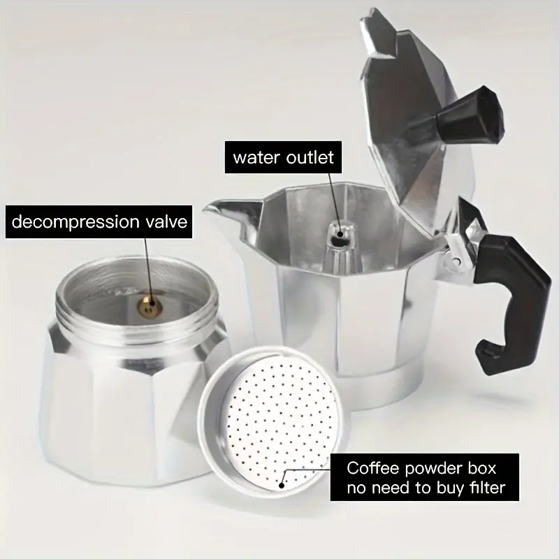 Klasik Alüminyum Moka Pot 50-3 - Coffee Equipment Camping incelemesi ve fiyatı